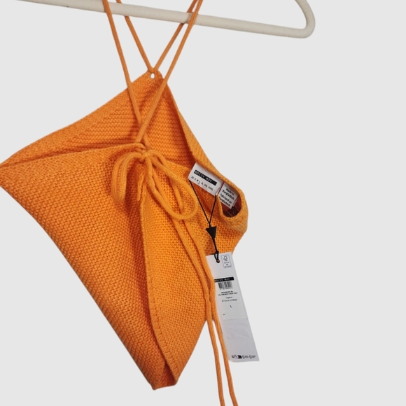 New Noisy May Knitted Crop Halter Top - Picture 5 of 6